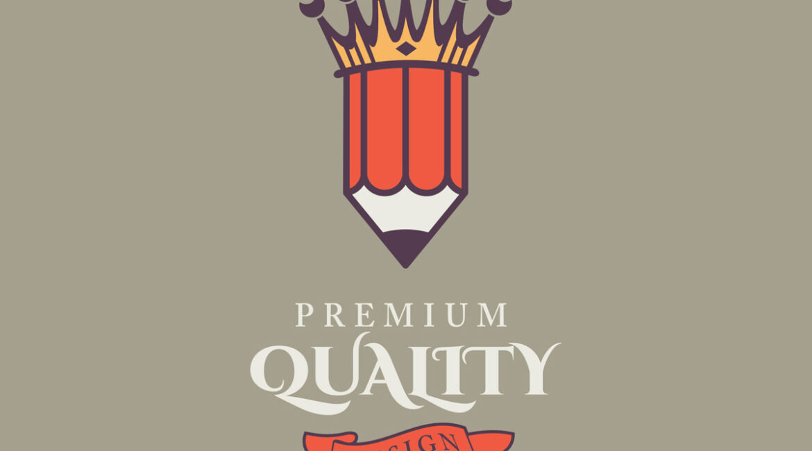 King pencil illustration vector